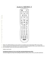 Download Anderic RRUR01.4 for Roku Streaming Players 4-Device Universal Remote Control documentation